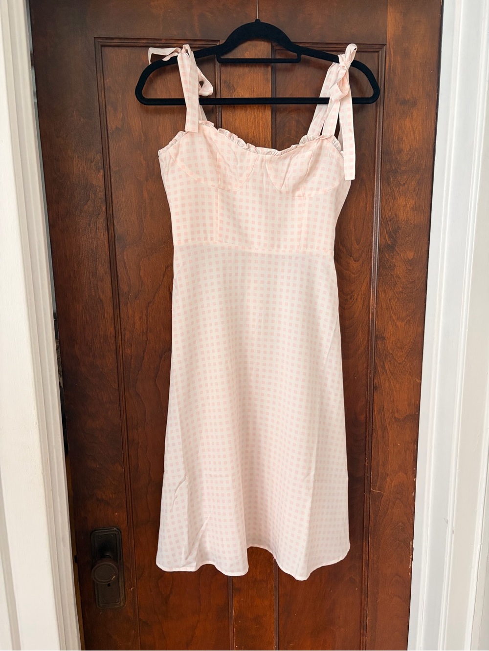 Juicy Couture Light Pink Midi Sundress with Tie Straps
